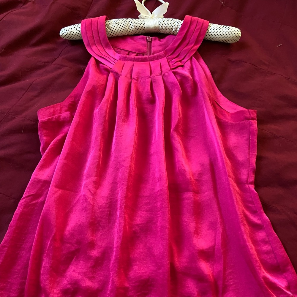 Calvin Klein pink sleeveless blouse